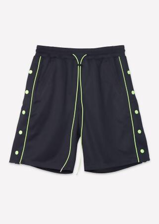 Blank State Men's Snap Button Gym Shorts in Black alternate image
