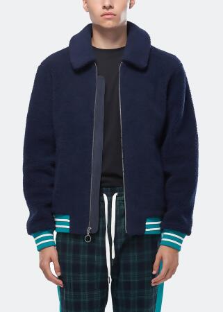 Konus Men's Sherpa Zipup Jacket in Navy alternate image