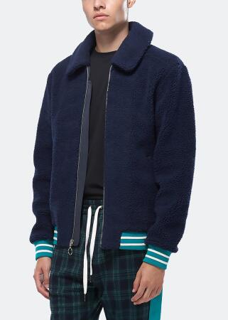 Konus Men's Sherpa Zipup Jacket in Navy alternate image