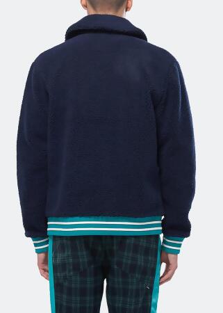 Konus Men's Sherpa Zipup Jacket in Navy alternate image