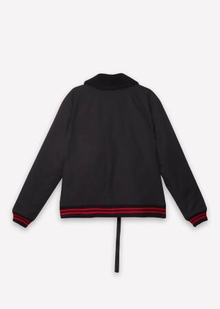 Konus Men's Sherpa Collar MA2 Jacket in Black alternate image