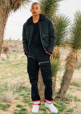 Konus Men's Sherpa Collar MA2 Jacket in Black alternate image