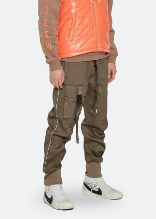 Konus Men's Tactical Strap Cargo Joggers in Tobacco alternate image