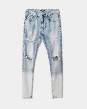 Konus Men's Acid Washed Jean in Blue alternate image