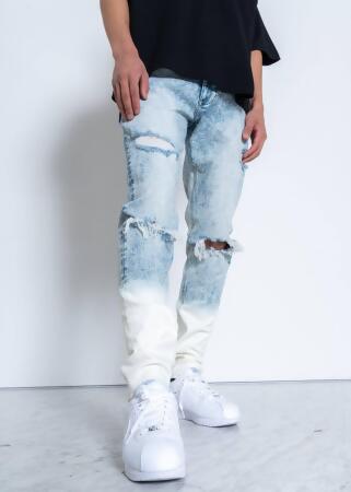 Konus Men's Acid Washed Jean in Blue alternate image