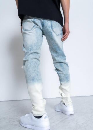 Konus Men's Acid Washed Jean in Blue alternate image