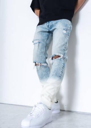 Konus Men's Acid Washed Jean in Blue alternate image