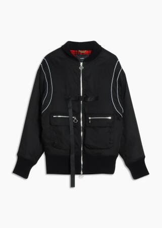 Konus Men's Oversize Bomber Jacket in Black alternate image