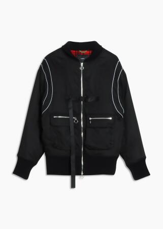 Konus Men's Oversize Bomber Jacket in Black alternate image