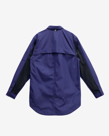 Konus Unisex Contrast Panel Long Shirt Jacket alternate image