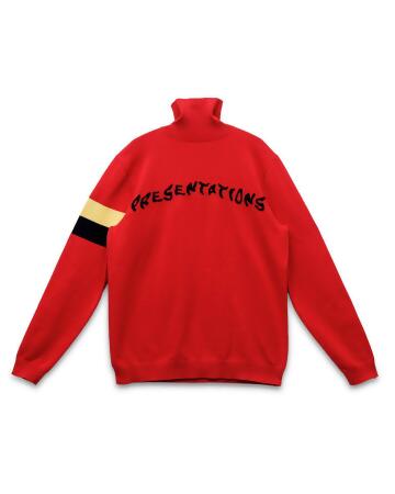 Konus Men's Fully Fashioned Turtle Neck Sweater in Red alternate image