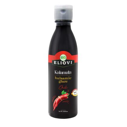 Eliovi Chili Balsamic Glaze – A Spicy, Bold Mediterranean Kick (8.45 fl. oz.) 