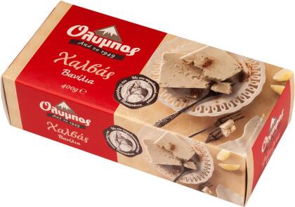 Olympos Vanilla Halva - Imported and Made with Traditional Recipe Since 1949 - 14.11 oz / 400gr alternate image