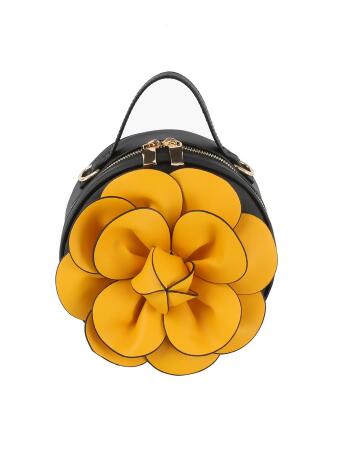 Raised Flower Petite Handbag 