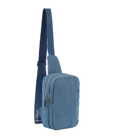 Front pocket denim sling bag alternate image