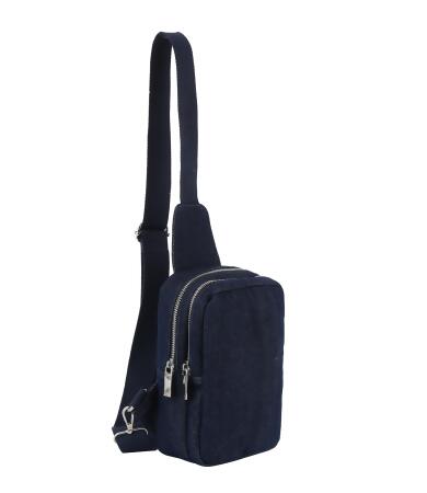 Front pocket denim sling bag alternate image