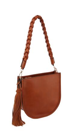 Lightweight Small Shoulder Purse with Tassel alternate image
