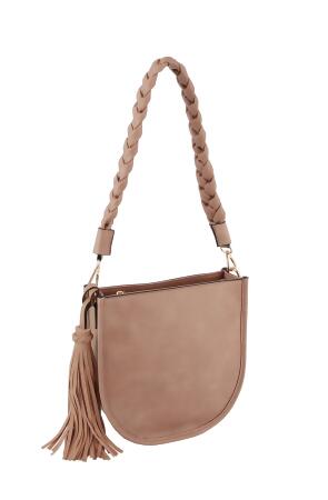 Lightweight Small Shoulder Purse with Tassel alternate image