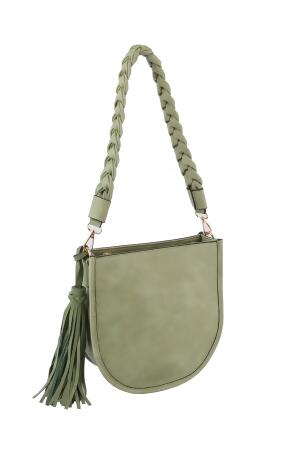 Lightweight Small Shoulder Purse with Tassel alternate image