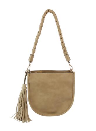 Lightweight Small Shoulder Purse with Tassel alternate image