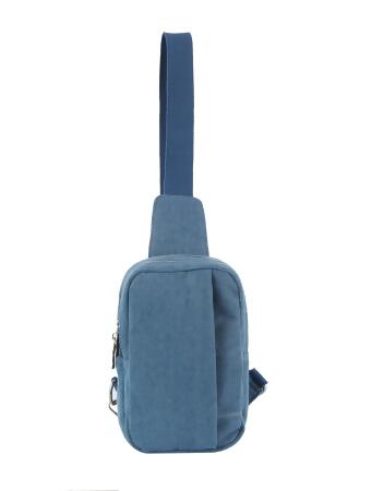 Front pocket denim sling bag alternate image