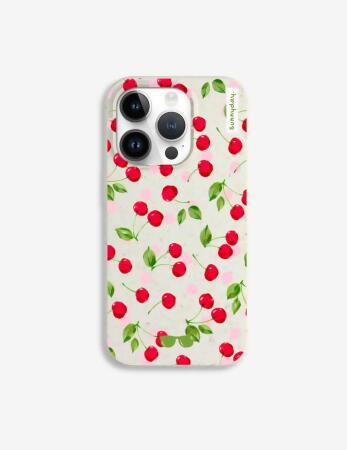 Mon Cheri | Cherries & Polka Dots iPhone Case 