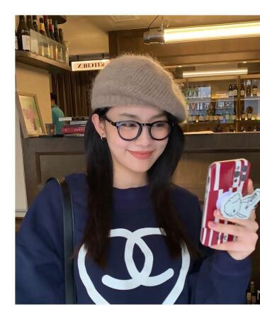 ​羊毛針織貝蕾帽 