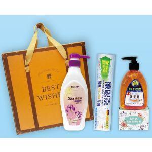 白雪洗髮精+德恩奈牙膏+柚子洗手乳+香皂 