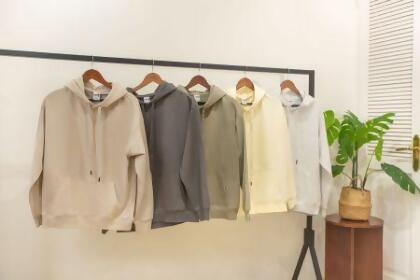【團體服】頂級重磅寬版落肩無刷毛連帽T恤 330克 12色 