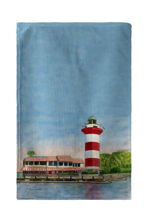 Betsy Drake Hilton Head Lighthouse Kitchen Towel 