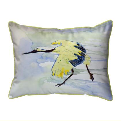 Betsy Drake Yellow Crane Large Indoor/Outdoor Pillow 16x20 