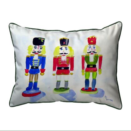 Zippered Betsy Drake Nut Crackers Christmas Outdoor Pillow 20 Inch x 24 Inch 