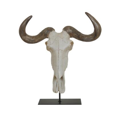 Crestview Collection 17.5 Inches Tall Gnu Head Statue With Stand 
