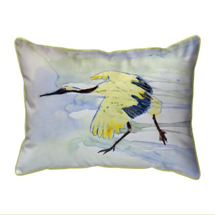 Betsy Drake Yellow Crane Small Indoor/Outdoor Pillow 11x14 