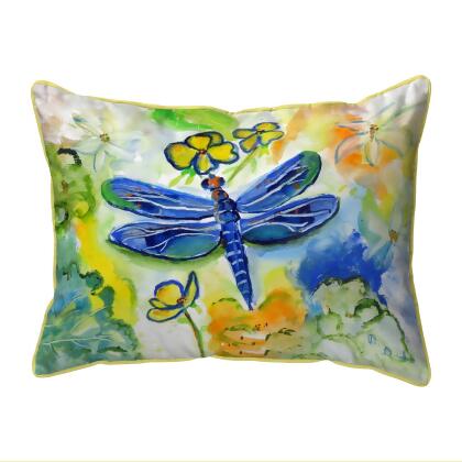 Betsy Drake Dragonfly's Garden Small Pillow 11x14 