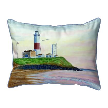 Betsy Drake Montauk Lighthouse Small Pillow 11x14 