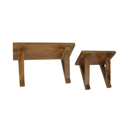 Set of 2 Acacia Wood Wall Shelves With Mounting Hardware alternate image