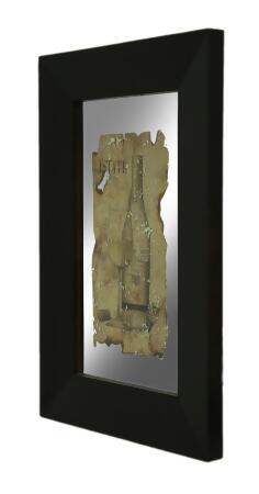 Black Frame 2 Piece Vintage Wine Wall Mirror Set alternate image