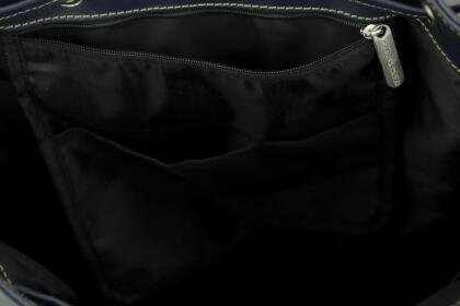 Michigan Wolverines Blue Embossed Leather Backpack alternate image