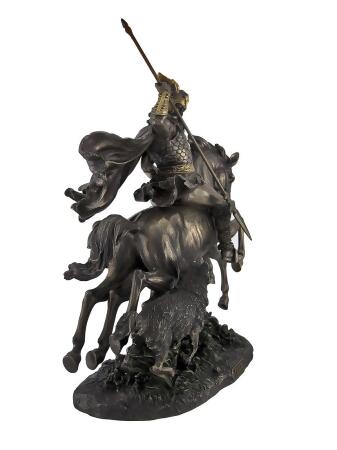 Bronzed Norse God Odin Riding Sleipner Statue alternate image