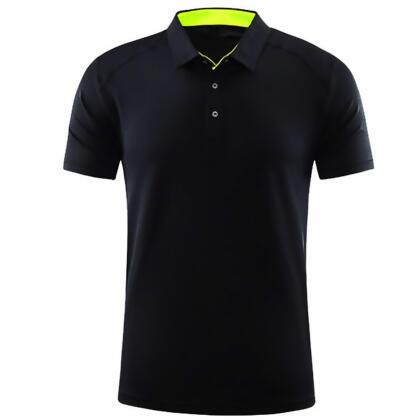 超機能POLO衫│吸濕排汗、透氣、高彈力-黑色-3XL 