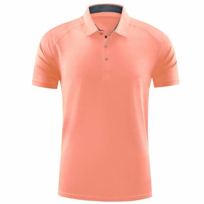 超機能POLO衫│吸濕排汗、透氣、高彈力-亮橙色-2XL 