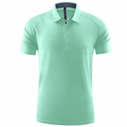 超機能POLO衫│吸濕排汗、透氣、高彈力-薄荷綠色-5XL 