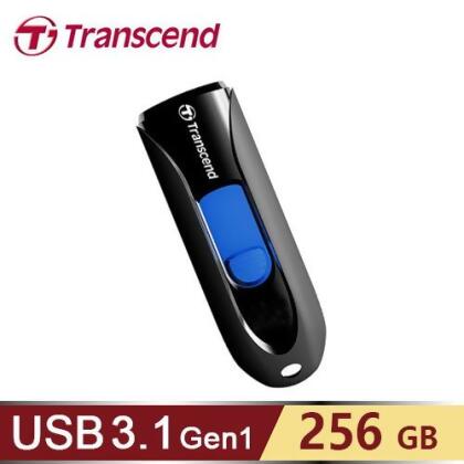 【Transcend 創見】JetFlash 790 256GB USB 3.1 隨身碟 黑色 