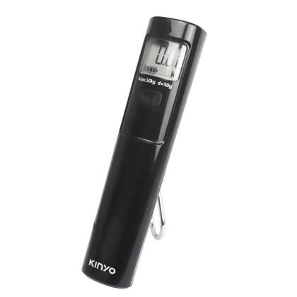 【KINYO】DS-012 環保免電池行李秤 黑色 