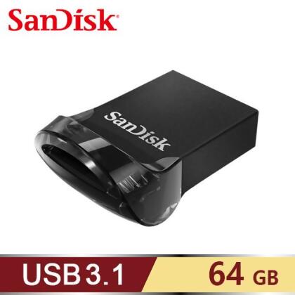 【SanDisk】CZ430 ULTRA Fit USB3.1 隨身碟 64GB 