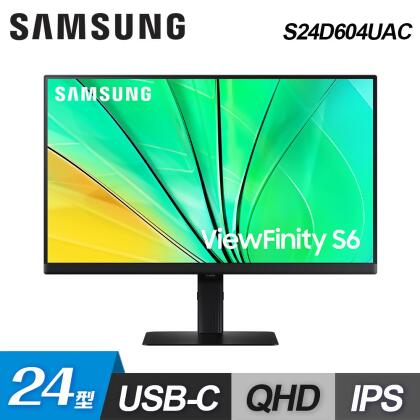 【SAMSUNG 三星】S24D604UAC 24型 ViewFinity S6 平面顯示器【福利良品】 