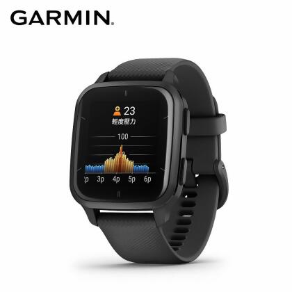 【GARMIN】VENU SQ 2 Music GPS智慧腕錶 - 經典黑 
