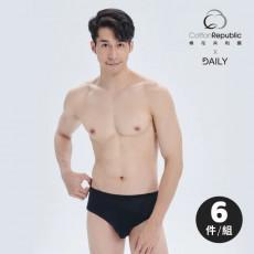 【棉花共和國】6件組-DAILY 3DD活力三角褲(透氣快乾 男內褲) 
