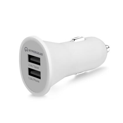 Dual USB 2.4A Rubberized Vehicle Charger Gen-2 alternate image